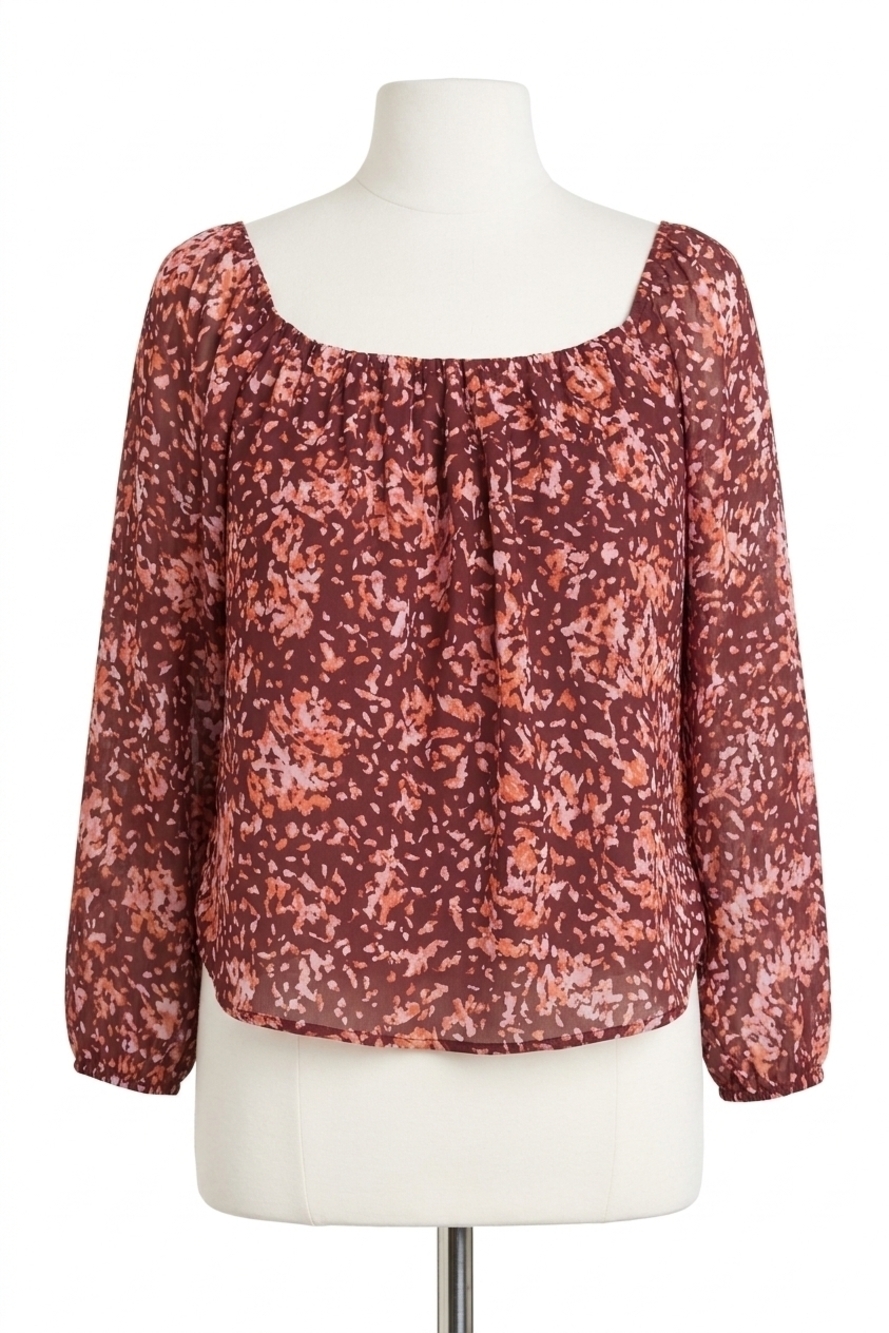 NEW GILLI women's square neck top